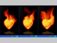 Fire Heart Desktop Gadget
