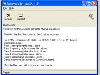 Recovery for MySQL