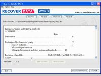 MS Word Recovery Tool