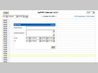 ApPHP Calendar - PHP script for generating calendar control